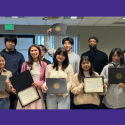 Center for Global Engagement graduates show their certificates