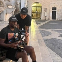 Study Abroad students take cinema class on the streets of Bari, Italy