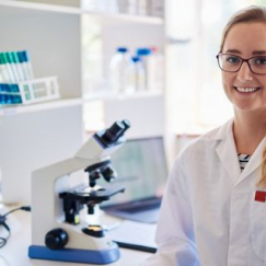 Scientist in a lab coat